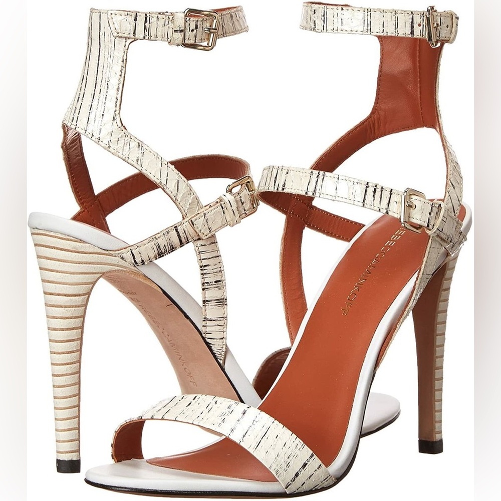 Rebecca Minkoff Snakeskin Heels / 7.5M